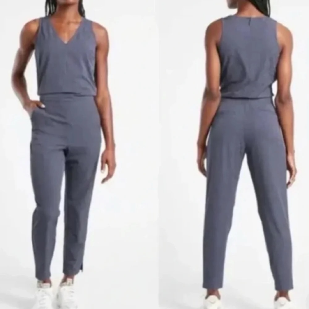 Athleta Brooklyn Textured Jumpsuit, Size 2